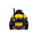 Dětský elektrický traktor s vlečkou 12V 7Ah dálkové ovládání - Žlutý