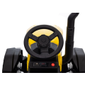 Dětský elektrický traktor s vlečkou 12V 7Ah dálkové ovládání - Žlutý