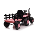Dětský elektrický traktor s vlečkou 12V 7Ah dálkové ovládání - Růžový