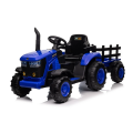 Dětský elektrický traktor s vlečkou 12V 7Ah dálkové ovládání - Modrý
