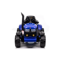 Dětský elektrický traktor s vlečkou 12V 7Ah dálkové ovládání - Modrý