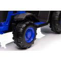 Dětský elektrický traktor s vlečkou 12V 7Ah dálkové ovládání - Modrý