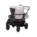 Kočárek pro dvojčata Fillikid Duette - Grey