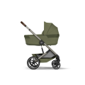 Kočárek 2v1 Cybex BALIOS S LUX + skládací korbička Cot Fold - Moss Green 2026