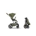 Kočárek 2v1 Cybex BALIOS S LUX + skládací korbička Cot Fold - Moss Green 2026