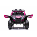 Elektrické autíčko Buggy UTV Racing 4x4 12V10Ah 180W - Růžové