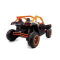 Elektrické autíčko Buggy Bumper 66 24V 4x200W | EVA | LED | 2,4Ghz | ECO kůže - Oranžové