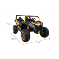 Elektrické autíčko Buggy UTV 24V 4x200W 24V 14Ah + dálkové ovládání - Zlaté
