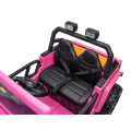 Elektrické autíčko Jeep 4Speed 24V 4x200W s dálkovým ovládáním - Růžové