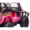 Elektrické autíčko Jeep 4Speed 24V 4x200W s dálkovým ovládáním - Růžové