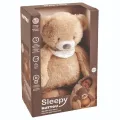 Nattou Sleepy Bear usínáček plyšový hudební se světýlkem a senzorem pláče 4v1 - Pale Brown
