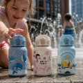 PETITE&MARS Láhev nerezová termo se slámkou 350 ml - Work Zone