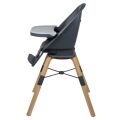 Jídelní židlička BABYGO CAROU 360° - Grey