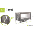 Cestovní skládací postýlka 4Baby Royal - Green