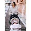Beztroska Fusak s kožešinou 100cm - Black 
