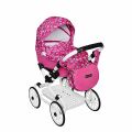 Dětský kočárek pro panenky Jasmine Kids - V5 Fialka