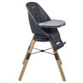 Jídelní židlička BABYGO CAROU 360° - Grey