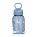 PETITE&MARS Láhev nerezová termo se slámkou 350 ml - Whale Song