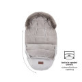 Fusak PETITE MARS 4v1 Comfy + rukavice na kočárek Furry - Rose Petal