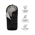 PETITE&MARS Zimní set fusak Jibot 3v1 + rukavice na kočárek Jasie - Dark Walnut