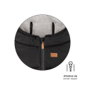 PETITE&MARS Zimní set fusak Jibot 3v1 + rukavice na kočárek Jasie - Dark Walnut