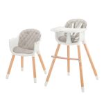 Židlička jídelní KINDERKRAFT Sienna - Grey