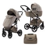 Kočárek kombinovaný 2v1 ADAMEX Nola Natura - Cappuccino