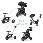 QPLAY Tříkolka Nova Deluxe 5v1 - Black