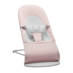 BabyBjörn lehátko - Bliss Cotton Jersey Light Pink/Grey - Světlá konstrukce