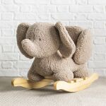 NATTOU Houpačka Teddy plyš 10m+ sloník taupe