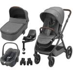 Maxi-Cosi Oxford kočárek akční set - korbička Oria + Pebble 360 + FamilyFix 360 Pro - Select Grey