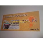 Dárková poukázka - certifikát-Dárková poukázka v hodnotě 1500,-Kč