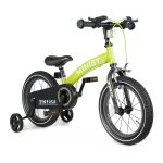  Dětské kolo + odrážedlo 14" QPLAY Miniby 3v1, věk 2-8 let - Green