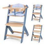 Jídelní židlička Kinderkraft Enock - Nordic Breeze s polštářem