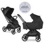 Kombinovaný kočárek Easywalker Rockey L set 2v1 - Pure Black