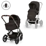 Kočárek Cybex Talos S Lux se skládací korbičkou Fold Cot - Chocolate Brown 2026