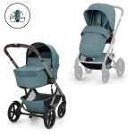 Kočárek Cybex Talos S Lux se skládací korbičkou Fold Cot - Stormy Blue 2026