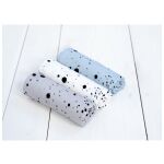 Sleepee Mušelinové pleny Hanky 3ks - Šedá/Bílá/Modrá