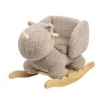 NATTOU Houpačka Teddy plyš 10m+ nosorožec taupe
