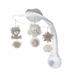 Infantino Hudební kolotoč s projekcí 3v1 - Ecru