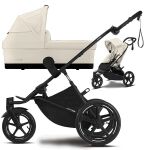 Kočárek CYBEX AVI SPIN + korbička Cot S 2v1 - Seashell Beige