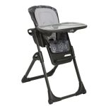 Jídelní židlička Joie Mimzy Recline - Abc charcoal  