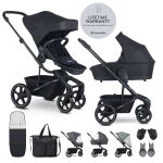 Kombinovaný kočárek Easywalker Harvey5 RWS set XXL - Midnight Black