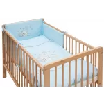 Souprava do postýlky Scarlett  6 dílů 100 x 135 cm - Měsíček modrá