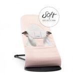 BabyBjörn lehátko - Bliss Cotton Jersey Light Pink/Grey