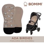 Bomimi Ada univerzální paměťová podložka do kočárku - BIRDIES beige