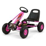Dětská šlapací motokára Go-kart Milly Mally Thor - Růžová