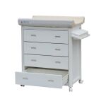 Přebalovací plastová komoda s vaničkou Scarlett ARIEL - Bílá