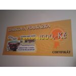 Dárková poukázka - certifikát-Dárková poukázka v hodnotě 1000,-Kč