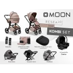 Kočárek MOON RESEA 2.0 Kombi set 3v1 - Sand 2025